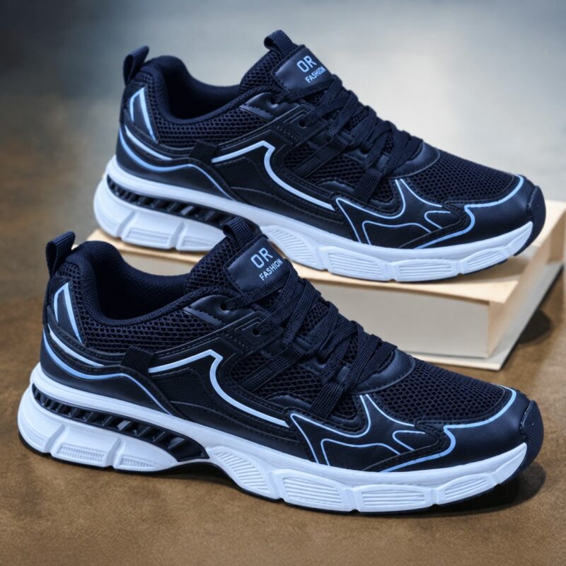 Basket running DR Fashion – Bleu marine / Blanc